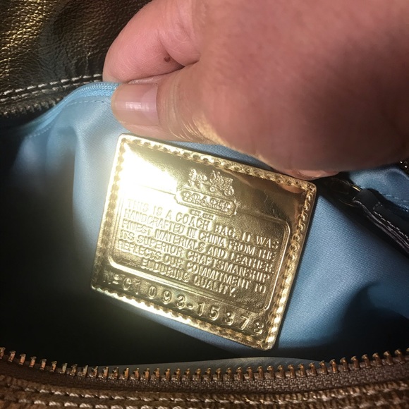 Coach Gold Handbag - Picture 4 of 6